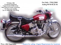 Maroon Royal Enfield Bullet Standard 350