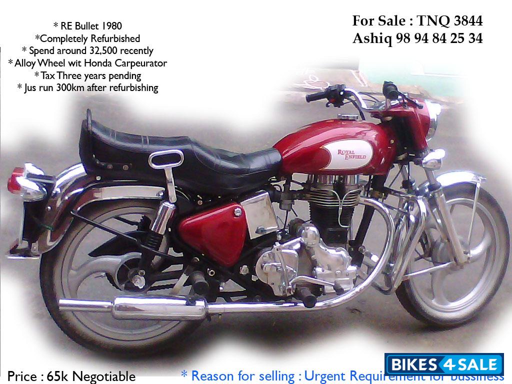 Used 1980 model Royal Enfield Bullet Standard 350 for sale in