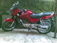 Wine Red Bajaj Pulsar 150 DTSi