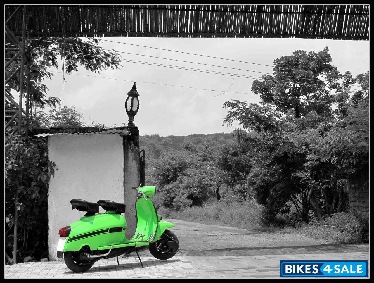 Ninja Green Vintage Bike