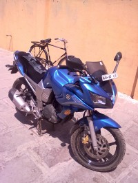 Blue Yamaha Fazer