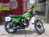 Parrot Green Bajaj SX Enduro