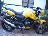 Sporty  Yellow TVS Apache RTR 180