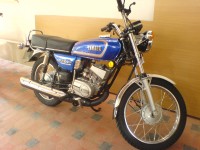 Blue Yamaha RX 100