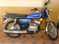 Blue Yamaha RX 100