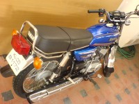 Blue Yamaha RX 100