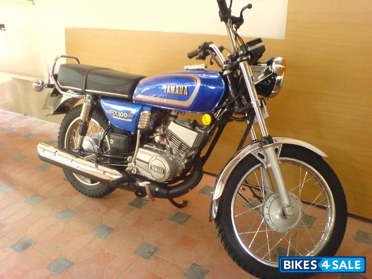 Blue Yamaha RX 100