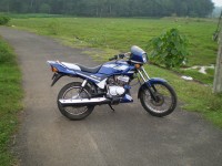 blue Yamaha RXZ