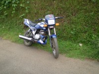 blue Yamaha RXZ