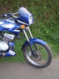 blue Yamaha RXZ