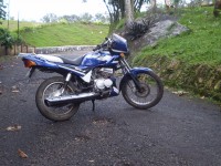 blue Yamaha RXZ