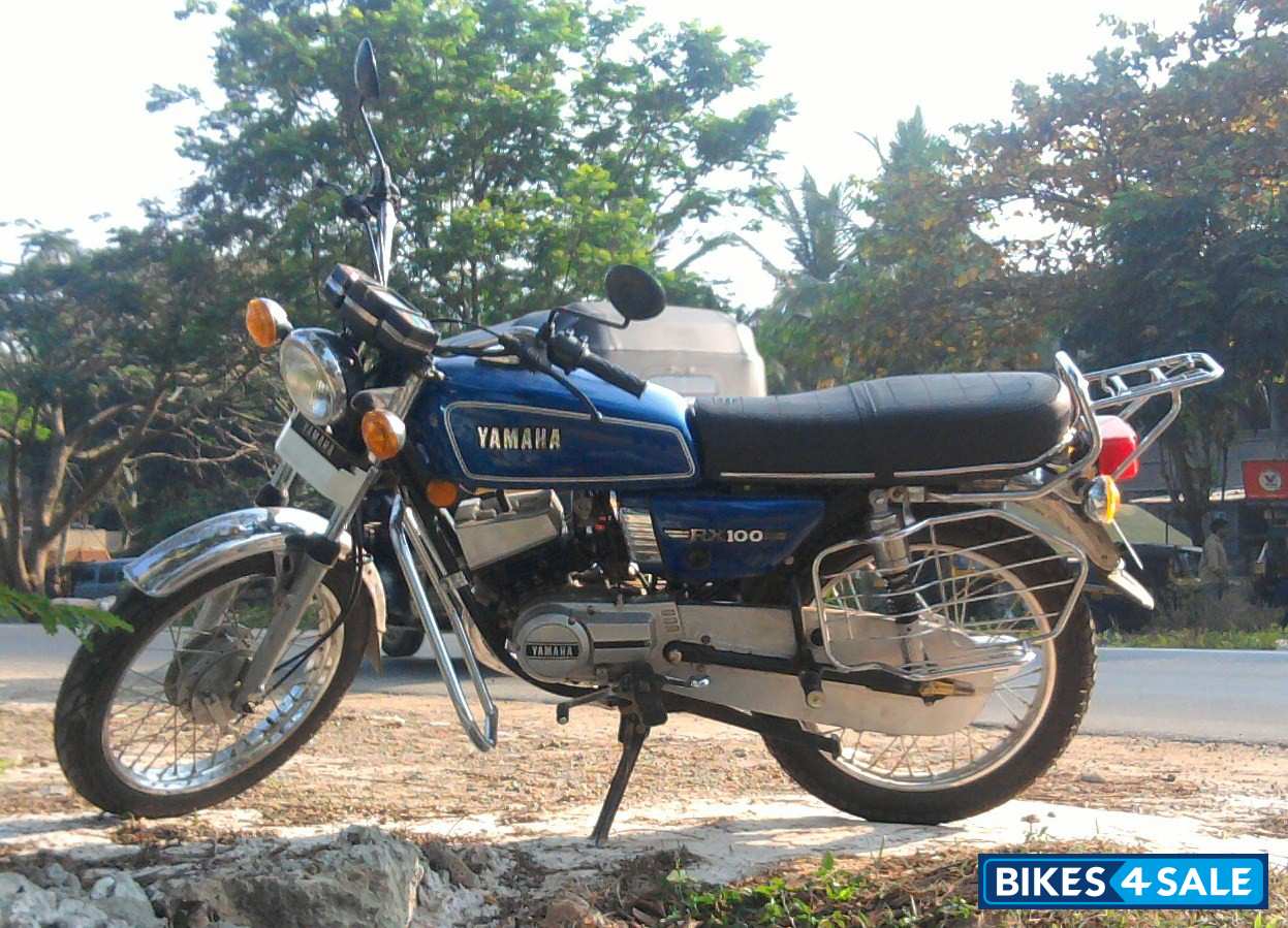 Blue Yamaha RX 100