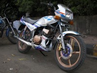 Silver/ Blue Yamaha RXZ