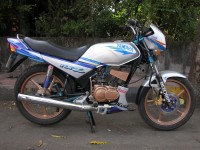 Silver/ Blue Yamaha RXZ