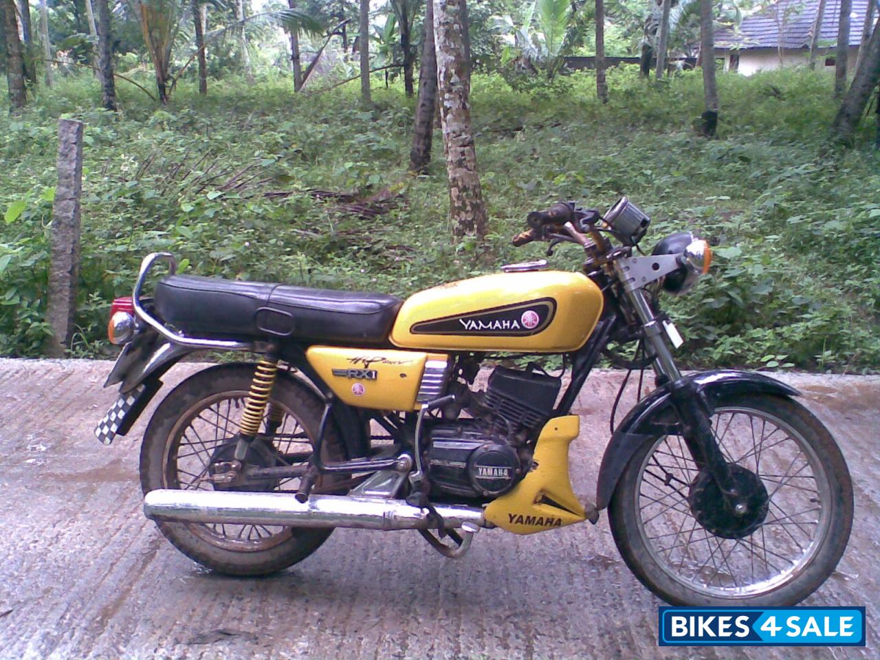 Yellow Yamaha RX 100