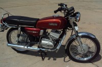 Red Yamaha RX 100