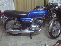 Blue Yamaha RX 100