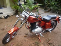 Orange Royal Enfield Bullet Standard 350