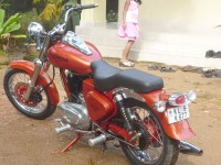 Orange Royal Enfield Bullet Standard 350