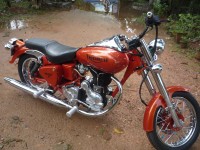 Orange Royal Enfield Bullet Standard 350