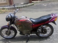 Maroon Yamaha RXZ