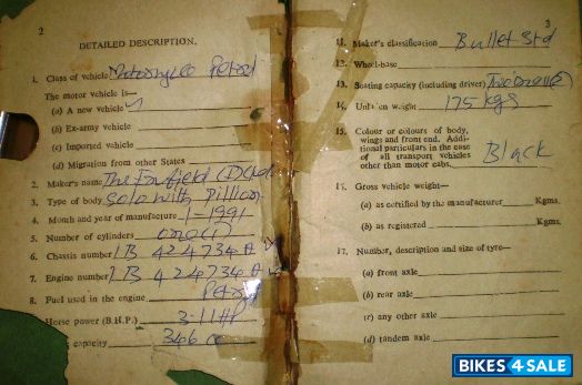 Black Royal Enfield Bullet Standard 350 Black Royal Enfield Bullet Standard 350