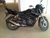 Black TVS Apache RTR 180