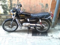 Black Yamaha RX 100