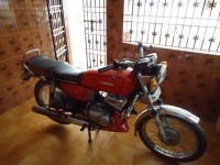 Red Yamaha RX 100