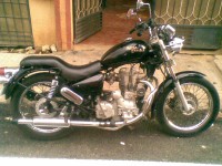 Black Royal Enfield Thunderbird