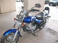 Blue Bajaj Avenger