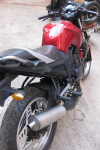 Red/black Yamaha RD 350