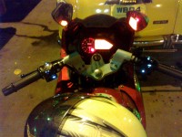 Wine Red Bajaj Pulsar 220 DTSi