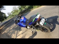 Blue Yamaha YZF R15