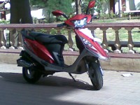 Red TVS Scooty Streak