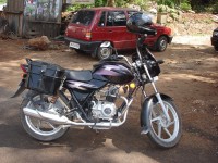 Black Bajaj Discover 110