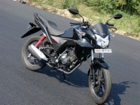 Black Honda CB Twister