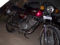 Maroon Yamaha RX 100