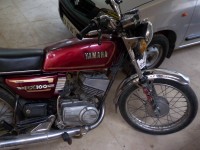 Maroon Yamaha RX 100