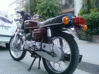 Maroon Yamaha RX 135