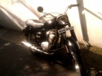 Black Vintage Bike rajdoot