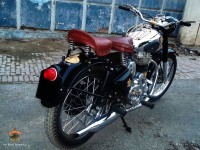 Black Magic With Chrome And Br Vintage Bike  1966 Royal Enfield G2