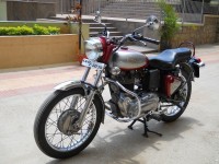 Maroon Silver Combo Royal Enfield Bullet Electra 5S