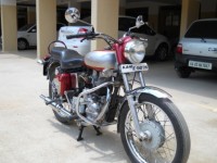 Maroon Silver Combo Royal Enfield Bullet Electra 5S