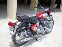 Maroon Silver Combo Royal Enfield Bullet Electra 5S