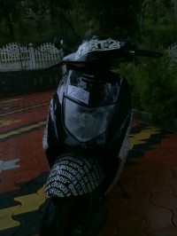 Black And White Honda Dio