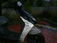 Black And White Honda Dio