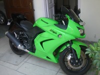 Lime Green Kawasaki Ninja 250R