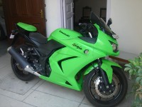 Lime Green Kawasaki Ninja 250R