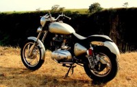 Silver Royal Enfield Bullet Modified Bullet